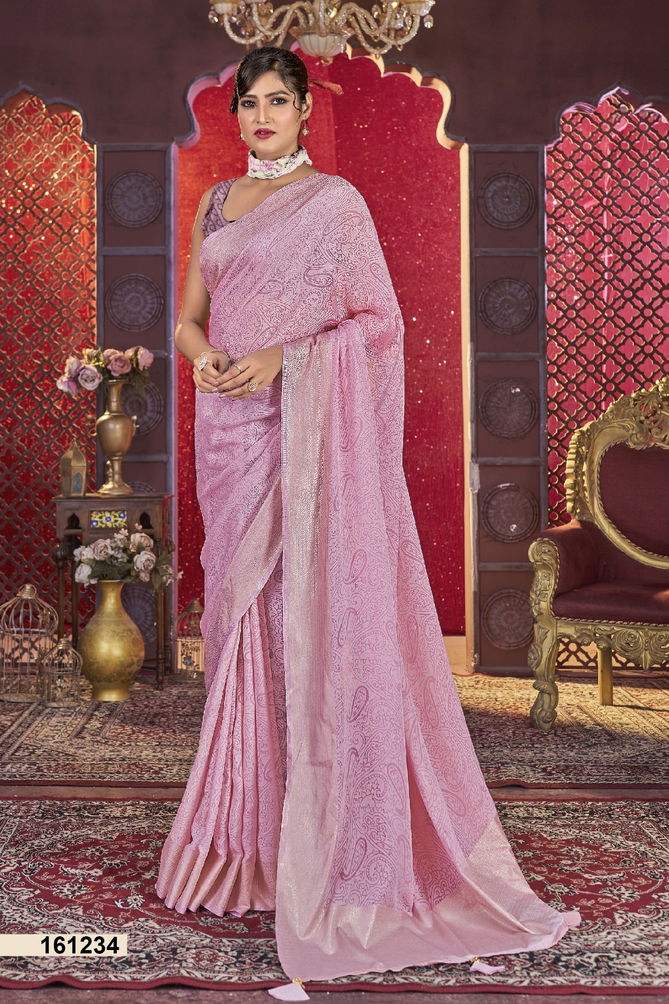 Divya By Vallabhi Designer Brasso Sarees Wholesale Shop In Surat